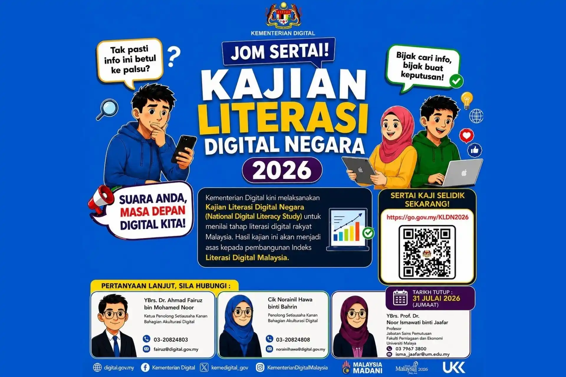 Jom Sertai Kajian Literasi Digital Negara 