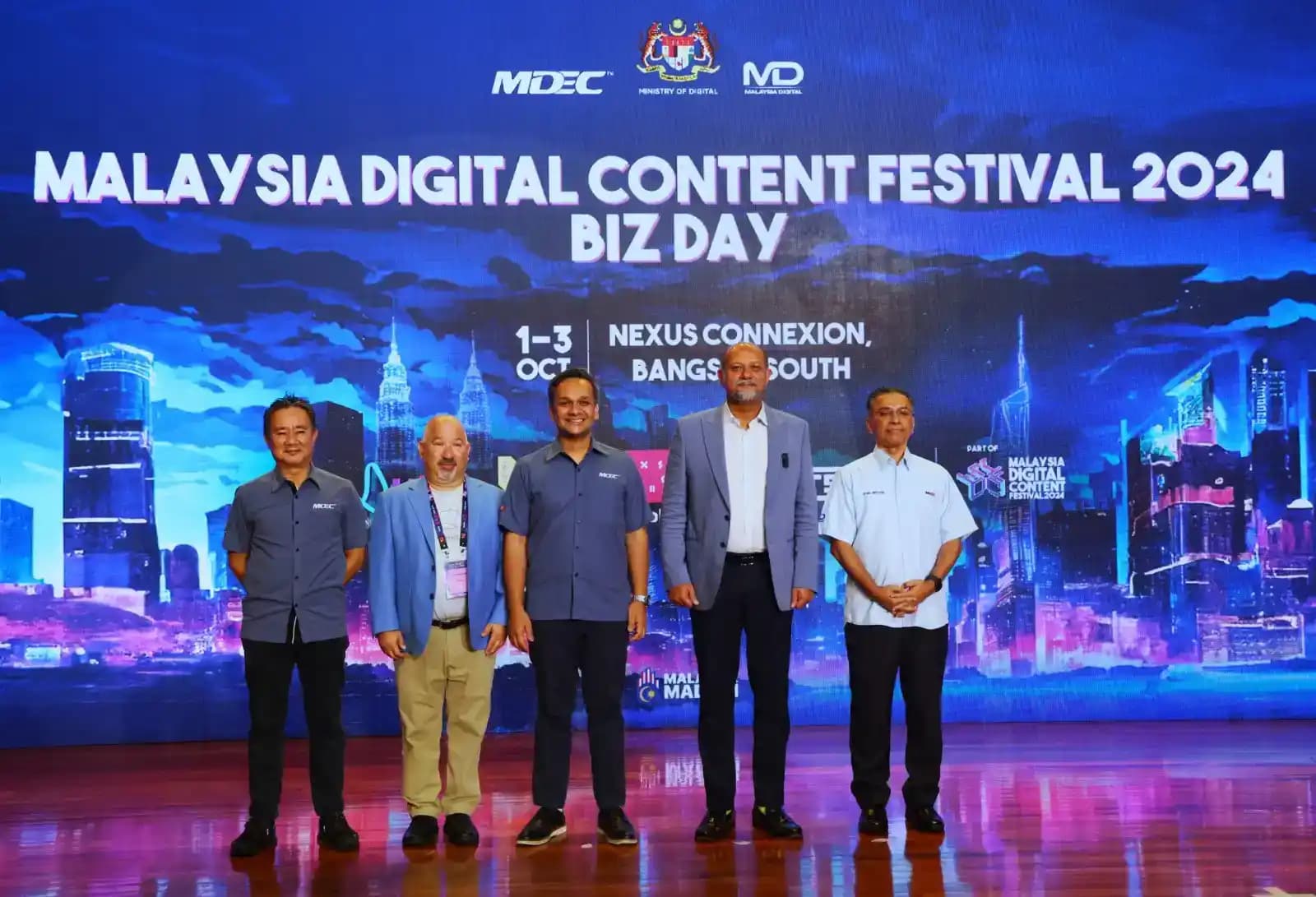 BANGSAR, 3 OKTOBER 2024, KHAMIS - Yang Berhormat Tuan Gobind Singh Deo, Menteri Digital telah menyampaikan ucapan seterusnya melancarkan Festival Kandungan Digital Malaysia 2024-Malaysia Digital Content Festival (MYDCF) 2024 Biz Day Launch yang diadakan di Connexion Conference & Events Centre (CCEC), Bangsar South, Kuala Lumpur. 